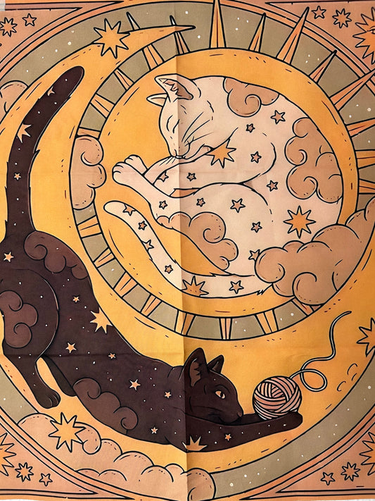 Tapete gatos + Funda tarot