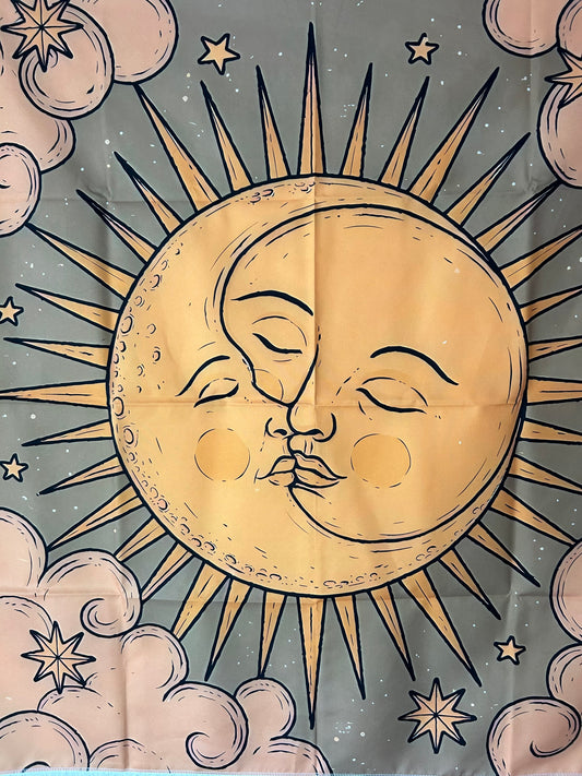 Tapete Sol y Luna + 2 Fundas tarot